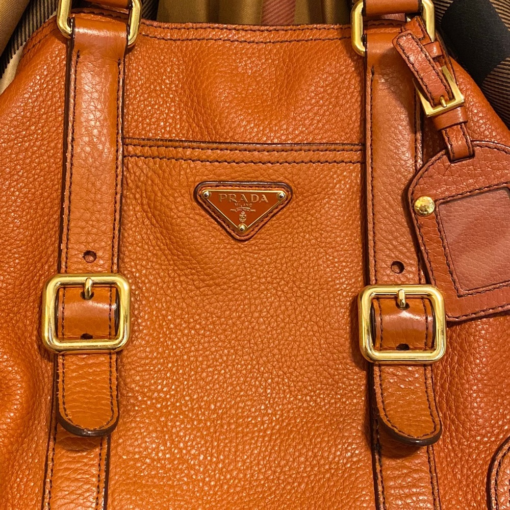 🧡AUTHENTIC VINTAGE Prada Leather Diano Tote - Picture 5 of 10